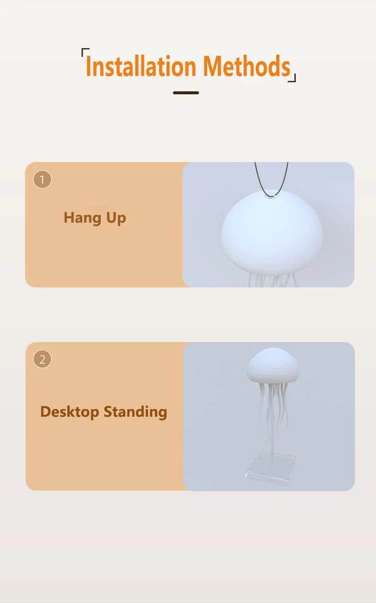 LED Jellyfish Lamp