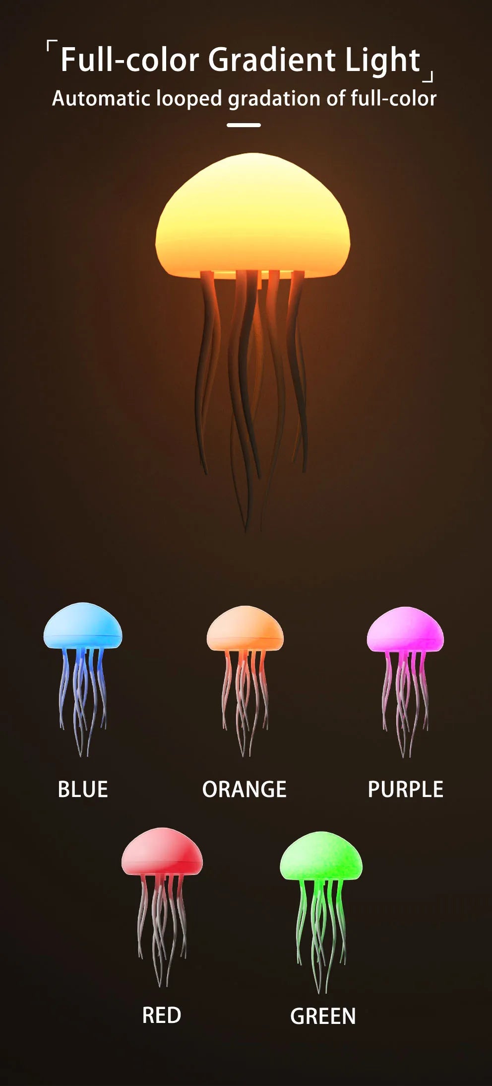 LED Jellyfish Lamp