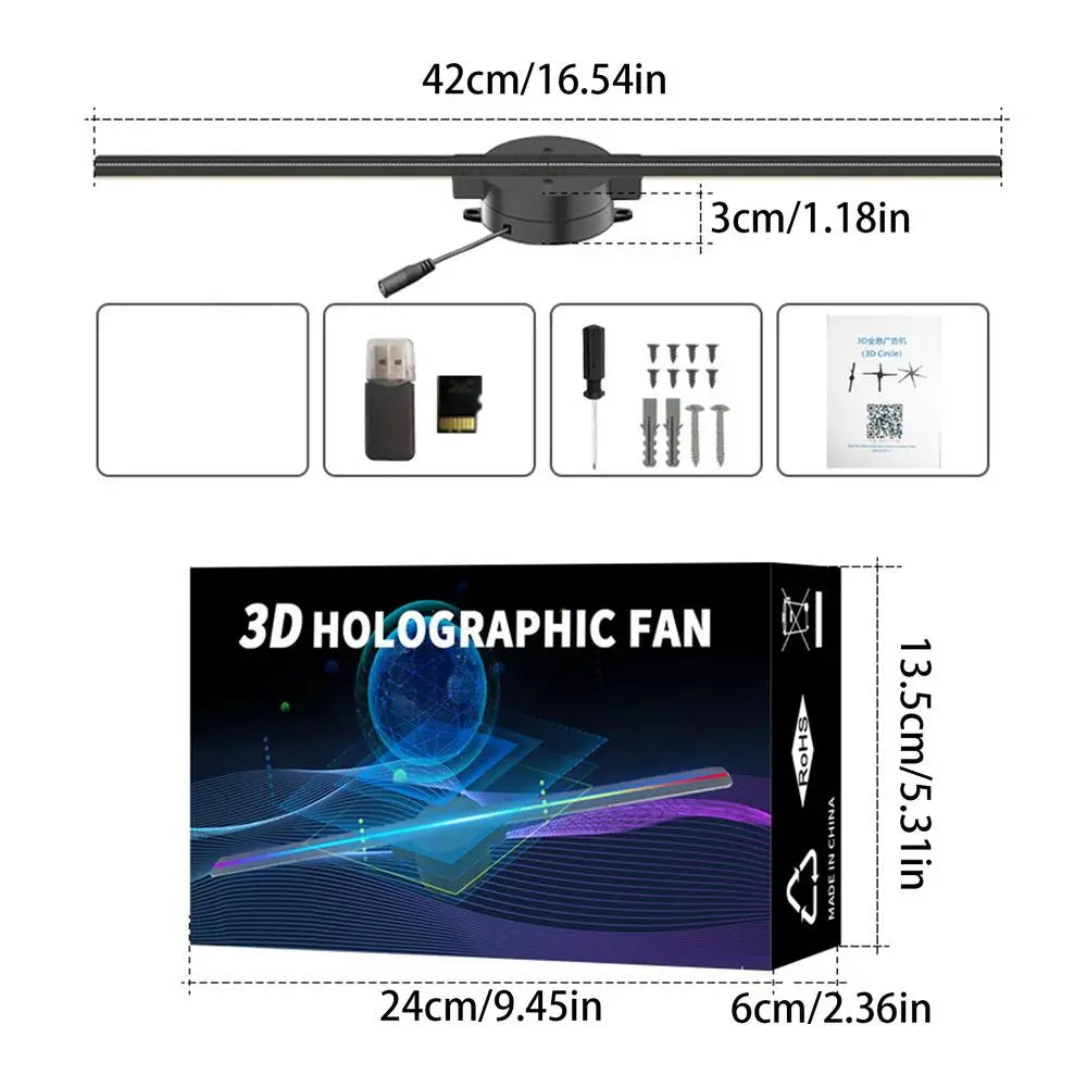 3D Hologram LED Fan